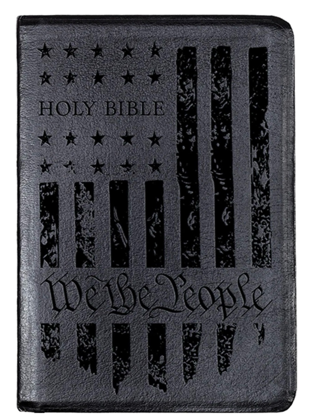 New Holy Bible We the People Flag Cover Black KJV Red Letter Edition *See pics*